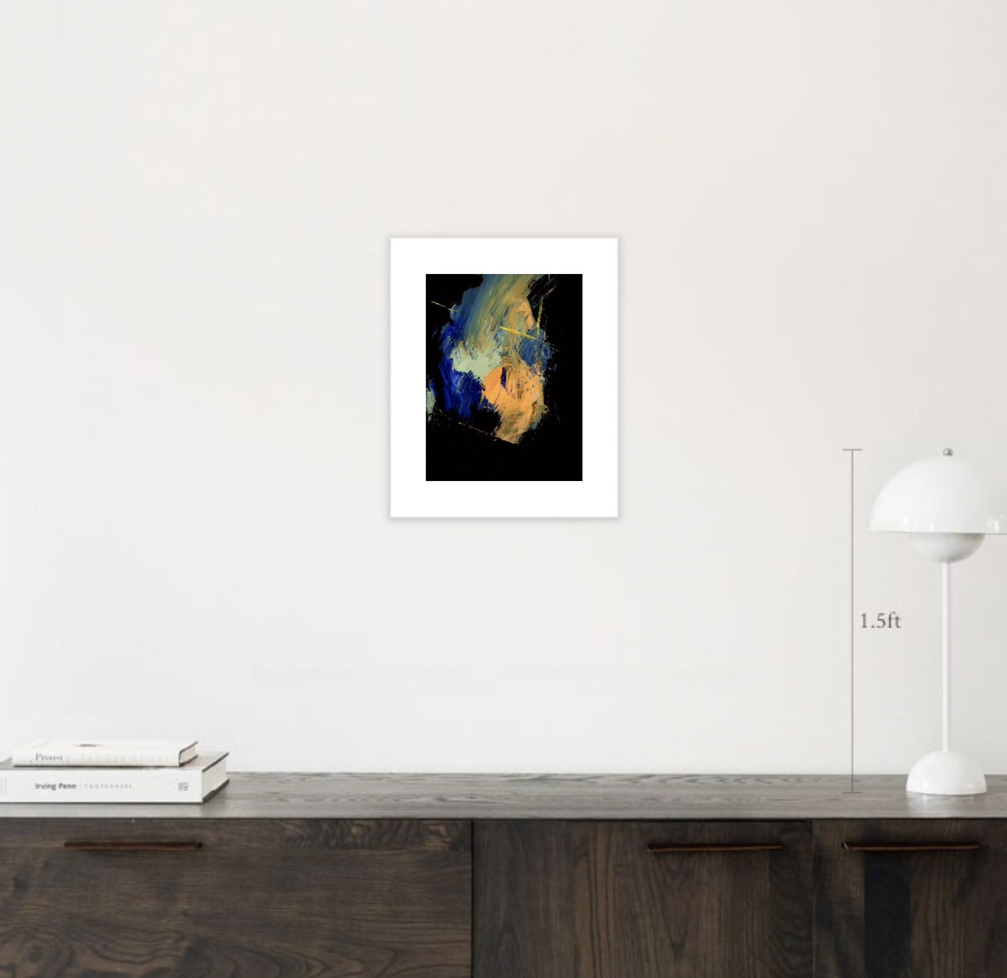 Black Series: Rush 1 Framed Print in Pewter