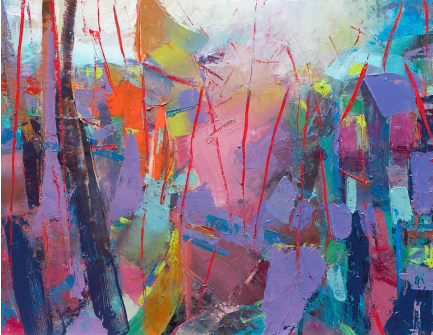 Piano Inspiration Purple Painting