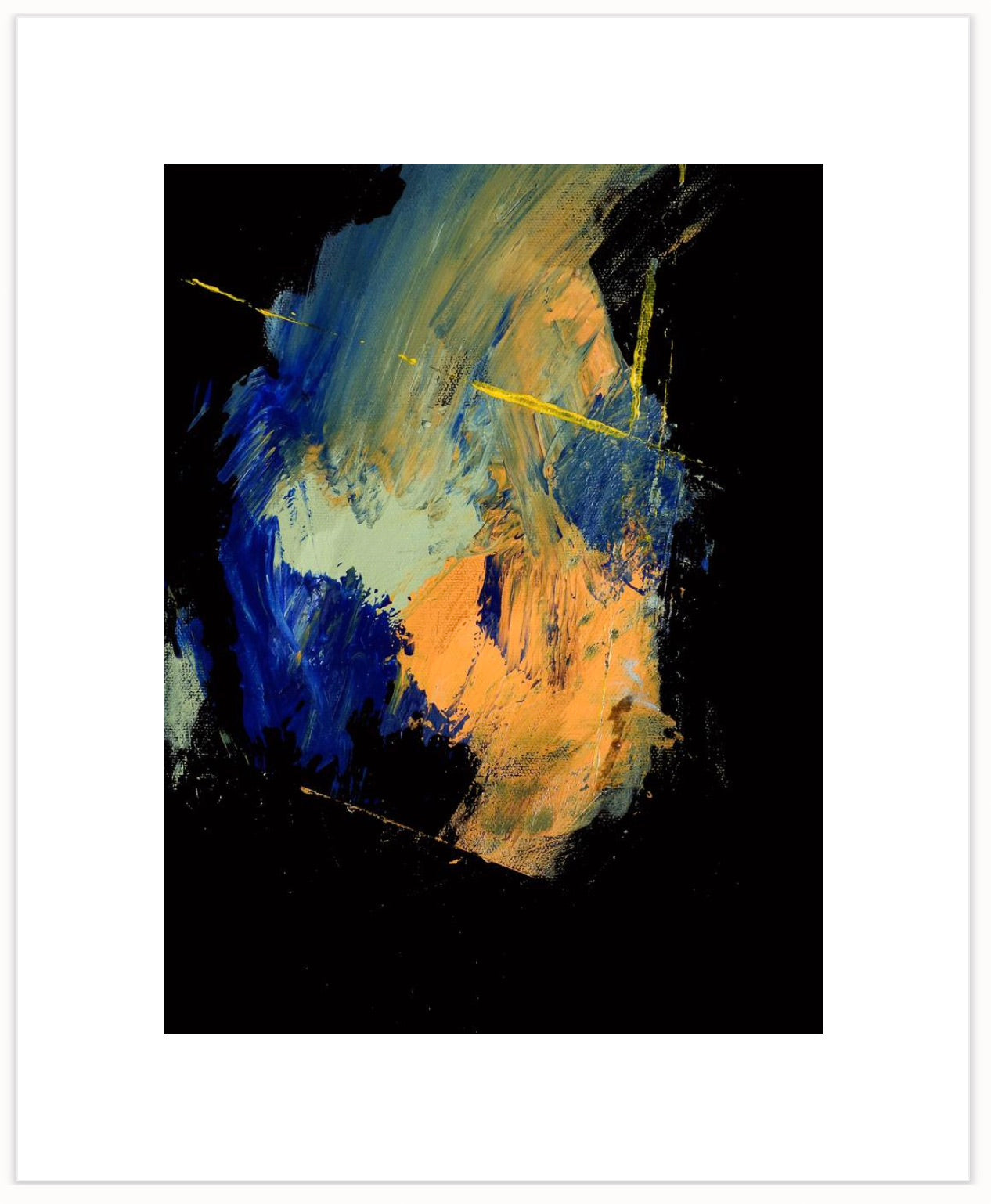 Black Series: Rush 1 Framed Print in Pewter